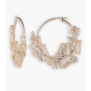 Marchesa Butterfly Hoop Earrings